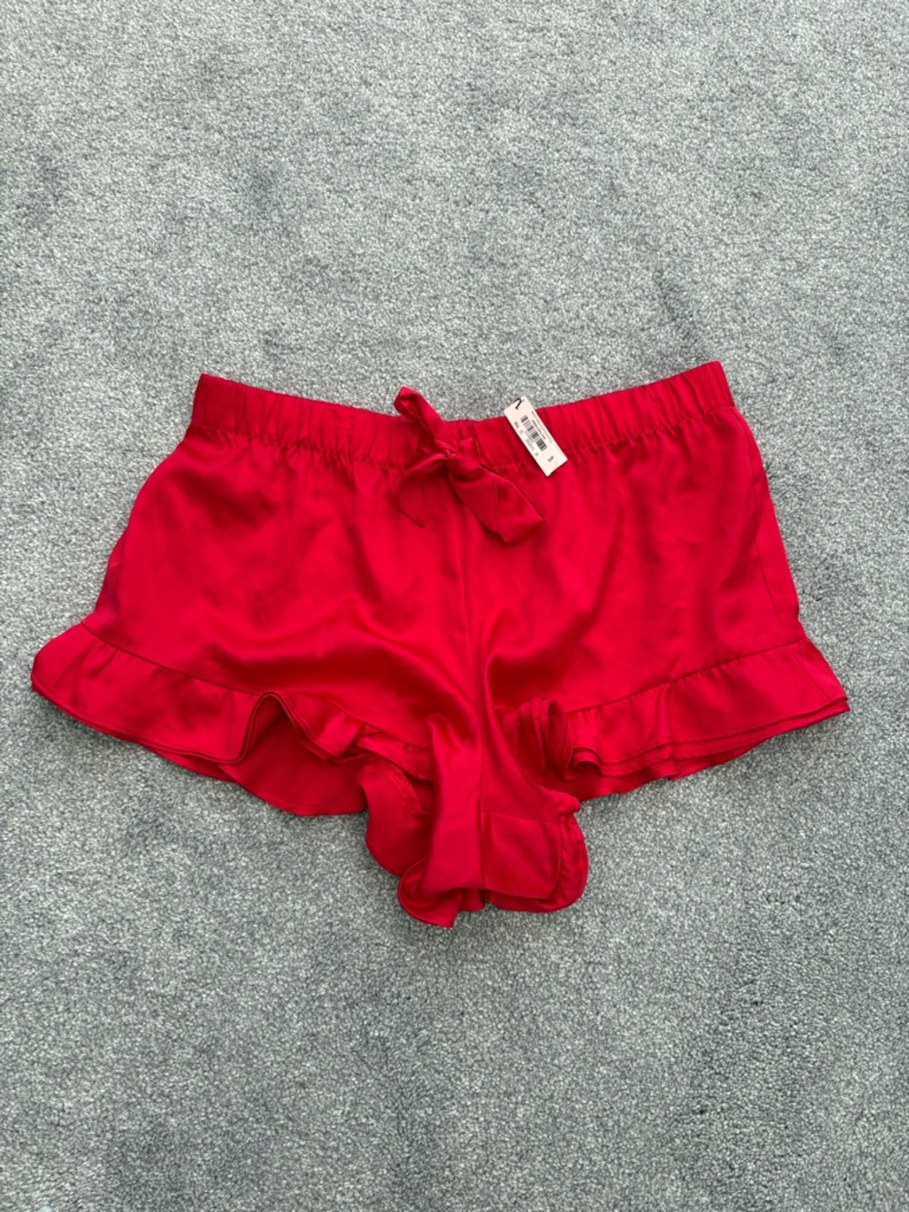Victoria's Secret Satin Ruffle Hem Lounge Shorts (S)